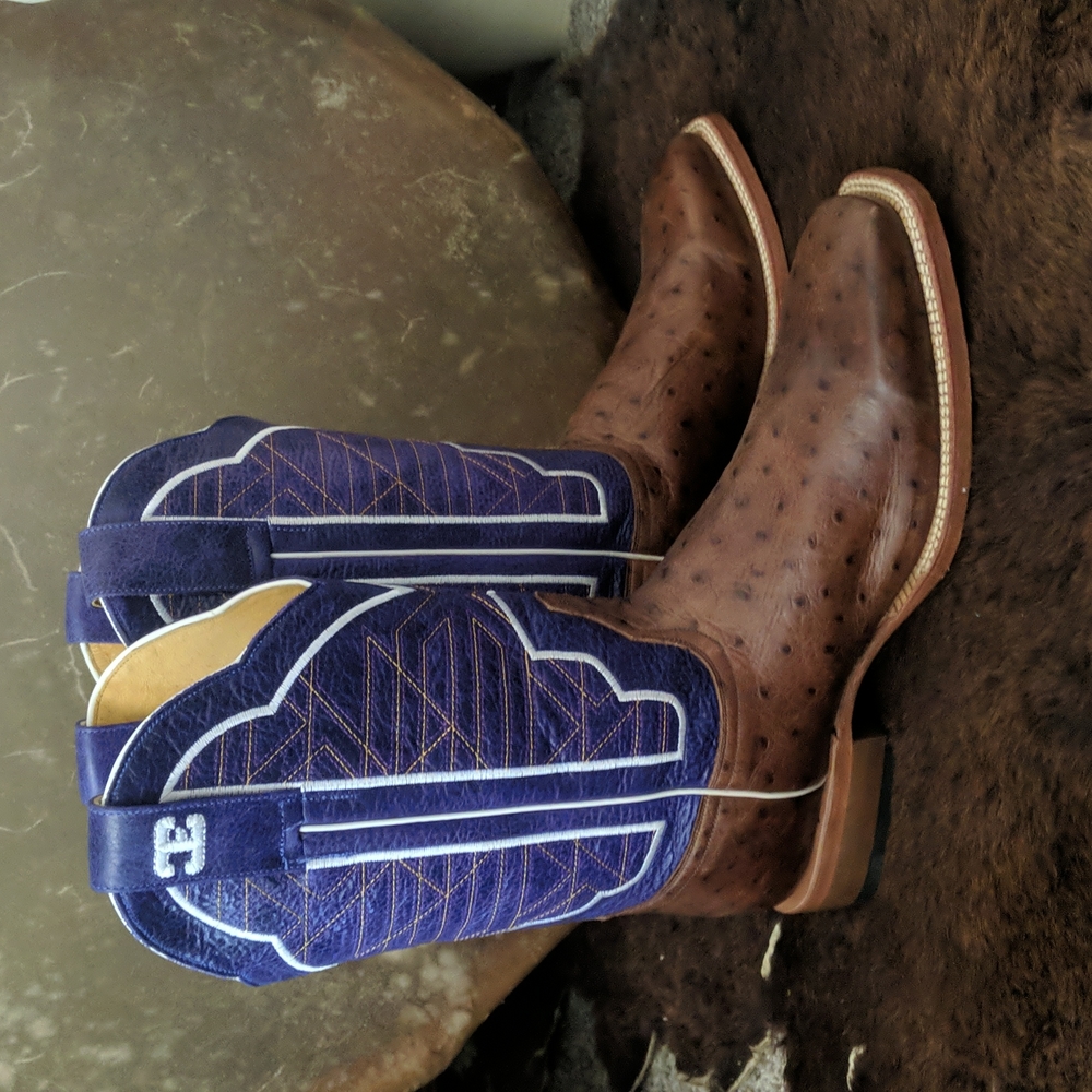 CINCH Edge CEW508 Coronado Collection ostrich cowgirl western boots sz 10.5 new - Picture 7 of 16